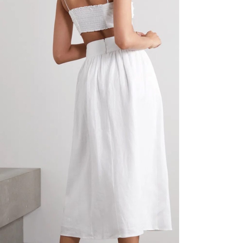 Reformation Louise Linen Two Piece Set 0 - Picture 3 of 13